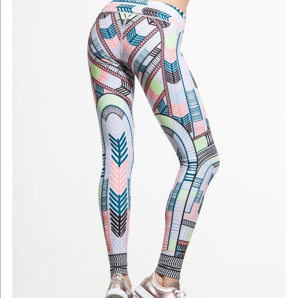 Mara Hoffman Voyager Neon Leggings / Tights - Picture 2 of 8